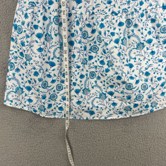 Draper James Womens Floral Dress Cottage Long 100% Cotton Sz S Flowy Ruffle - Picture 3 of 16